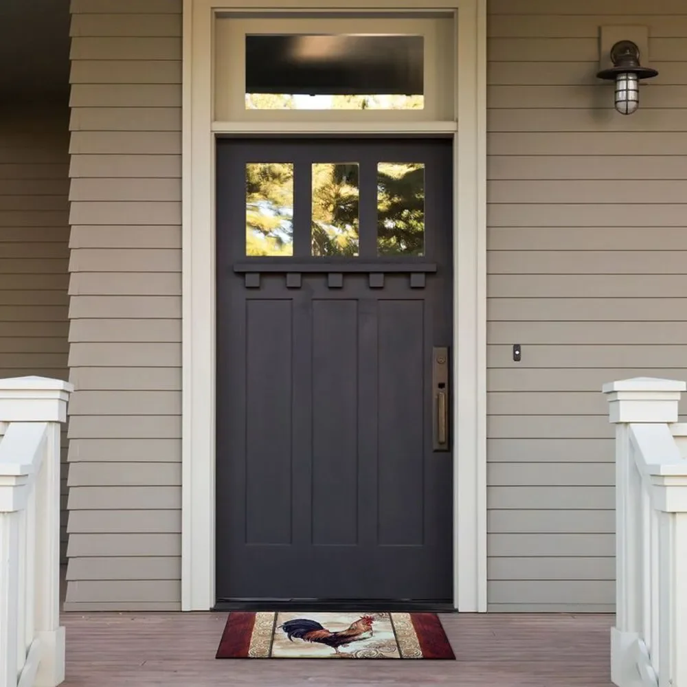 PowerSellerUSA Decorative Outdoor/Indoor Entrance Door Mat Rug, 2' x 3'